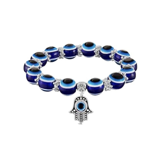 Doovo Evil Eye Protection Bracelet with Hamsa