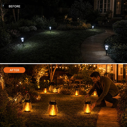 Doovo™ Solar Lantern – Flame Effect