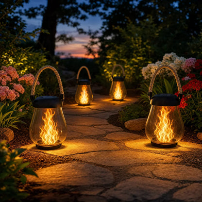 Doovo™ Solar Lantern – Flame Effect